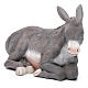 Donkey Laying Down figurine in Terracotta 30 cm Neapolitan Nativity s2