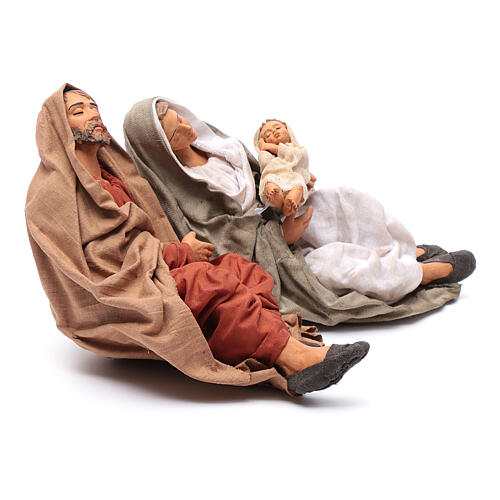 Scena narodzin Jezusa postacie śpiące, szopka neapolitańska 30 cm 4
