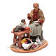Neapolitan nativity scene story teller with child 30 cm s4