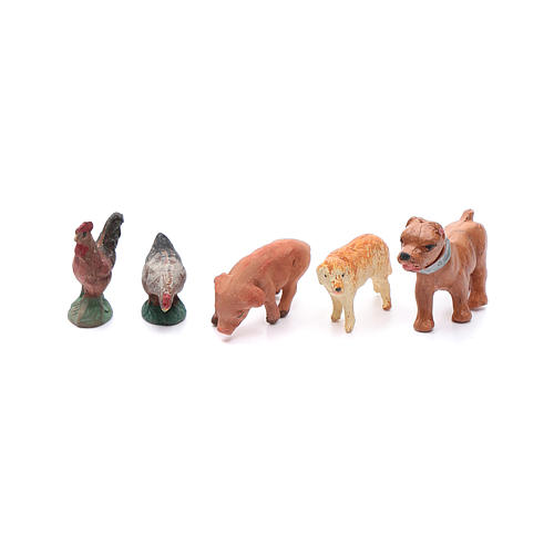 Conjunto animais 20 peças para presépio com figuras 7 cm altura média 4