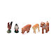 Neapolitan nativity scene animal kit 20 pieces 7 cm s4