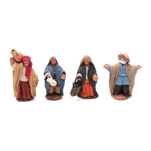 Set 10 Krippenfiguren 6cm neapolitanische Krippe 2