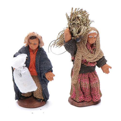 Zestaw pasterzy, różne warianty, szopka 4 cm, 10 szt. 4
