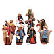 Neapolitan nativity scene kit 10 pieces 4 cm s1