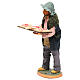 Homme avec pizzas 30 cm crèche de Naples s2