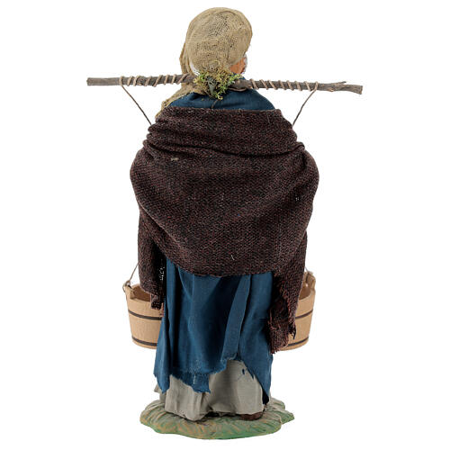 Waterseller with wooden bowls Neapolitan Nativity Scene 24 cm  5