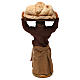 Mujer con pan belén napolitano 10 cm s3