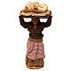 Mulher com pão para presépio napolitano com figuras 10 cm altura média s1