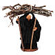Old woman with wood on her shoulder for Neapolitan Nativity Scene 12 cm s1