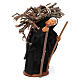 Old Woman with Wood on her Back 12 cm Nativity from Naples s3