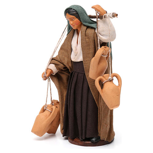 Woman Carrying Vases Neapolitan Nativity 12 cm 2