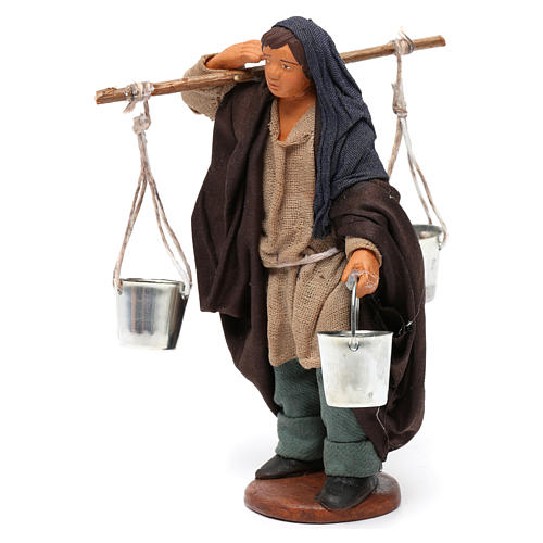 Water seller with buckets for Neapolitan Nativity Scene 12 cm 2