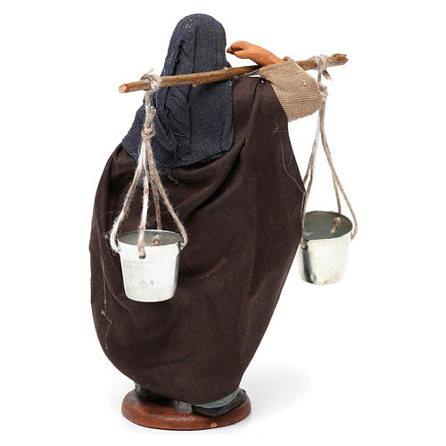Water seller with buckets for Neapolitan Nativity Scene 12 cm 4