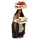 Mulher com caixas de fruta para presépio napolitano figuras altura média 12 cm s3