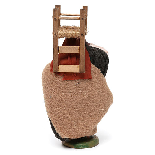 Mann mit Stuhlen 10cm neapolitanische Krippe 4