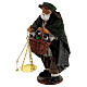 Old man with scale and basket 12 cm Neapolitan Nativity Scene s2