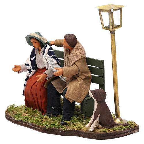 Couple in the garden for Neapolitan Nativity Scene 12 cm 2