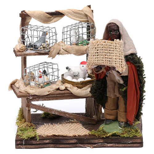 Moor animal seller for Neapolitan Nativity Scene 10 cm 1