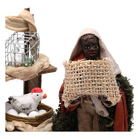 Moor Animal Vendor Nativity from Naples 10 cm