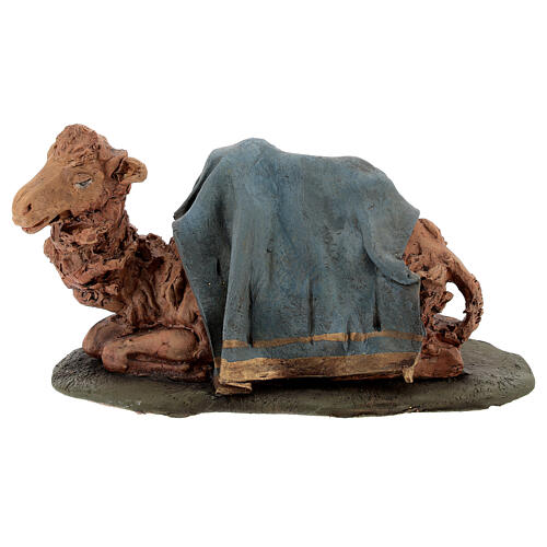 Camello azul  para el pesebre en arcilla de 18cm 1
