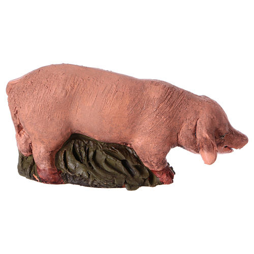 Schwein Terrakotta Deruta 18 cm 3