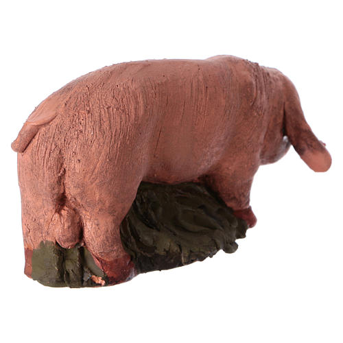 Schwein Terrakotta Deruta 18 cm 4