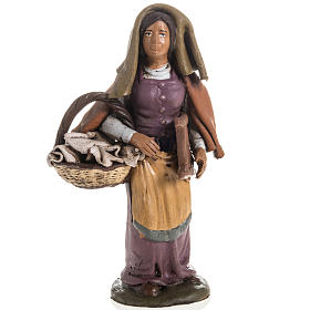 Krippe aus Terrakotta: Waschfrau Terrakotta Deruta 18 cm