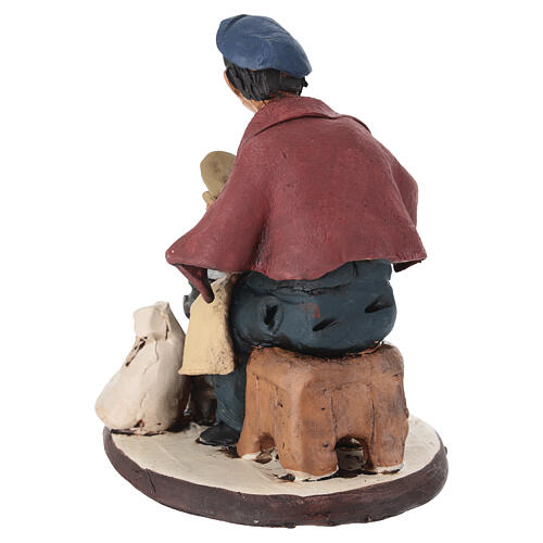 Sprzedwaca kasztanów terakota 18 cm 4