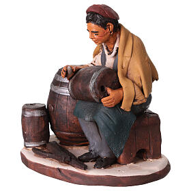 Ajuste barriles para el pesebre en terracota 18cm.