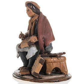 Santon crèche terre cuite réparateur de chaises 18