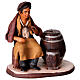 Homme à la fiasque crèche 18 cm terre cuite Deruta s1