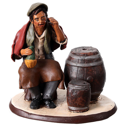 Vinaio 18 cm presepe Deruta terracotta 5