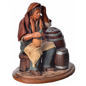 Cantiniere 18 cm presepe Deruta terracotta