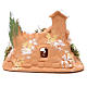 Nativity in Terracotta with Moos 10x12x7cm s4
