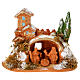 Nativity in Terracotta with Moos 10x12x7cm s1