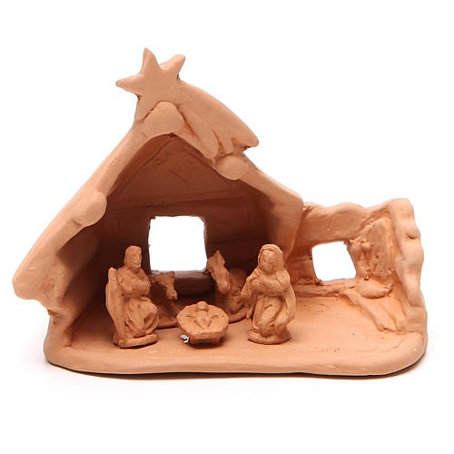 Nativity and Farmhouse terracotta 11x12x7cm 1