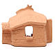 Shed and Nativity natural Terracotta 11x14x7cm s4