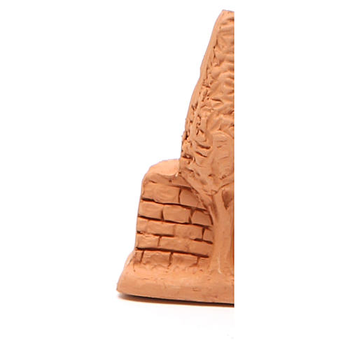 Capanna e natività miniatura terracotta naturale 6x7x3 cm 4