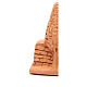 Capanna e natività miniatura terracotta naturale 6x7x3 cm s4