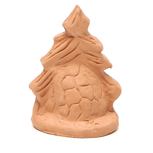 Christmas Tree and Nativity natural terracotta 7x5x4cm 4