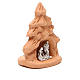 Christmas Tree and Nativity natural terracotta 7x5x4cm s3