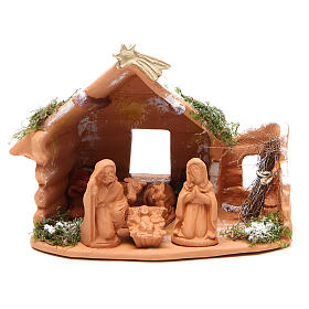 Santon Berger En Terre Cuite Pour Crèche De Noël - Figurine Peinte à La Main, Hauteur 19 Cm | Artisanat Italien, Pièce Unique