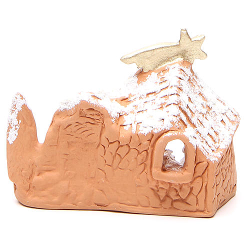 Nativity terracotta with setting 10x12x6cm 4