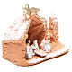 Nativity terracotta with setting 10x12x6cm s3