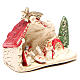 Nativity and hut terracotta red decoration 10x12x6cm s3