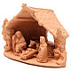 Heilige Familie mit Hütte Terrakotta Deruta 20x24x14cm s2