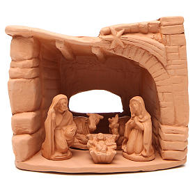 Nativity arch natural terracotta 20x20x13cm