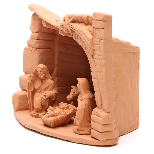 Natividad arco terracota natural 20x20x13 cm 2