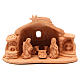 Heilige Familie mit Hütte Terrakotta Deruta 15x20x11cm s1