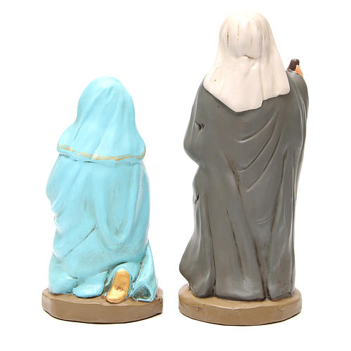 Nativity painted Terracotta 30cm 5 pcs 6